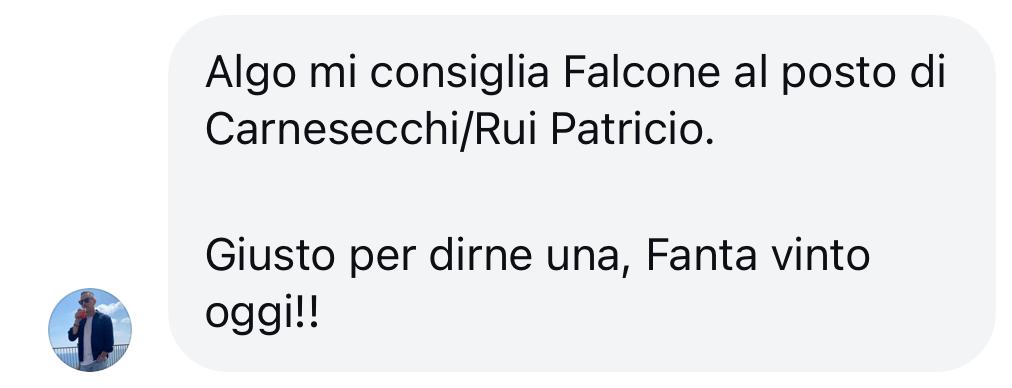 Testimonial utente - consigli Algo Falcone