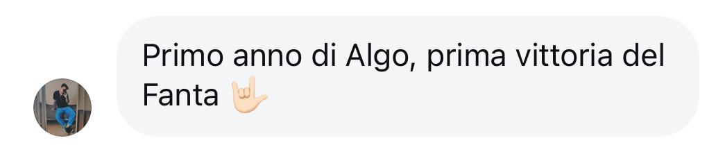 Testimonial utente - primo anno Algo prima vittoria